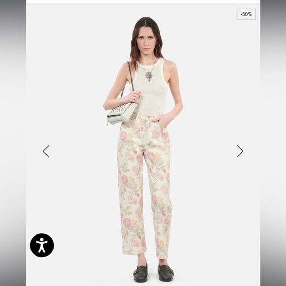 The Kooples- Ankle Jeans - Floral Jeans - Picture 3 of 14